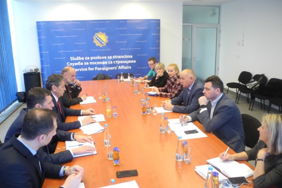 Članovi Zajedničke komisije za ljudska prava PSBiH posjetili Službu za poslove sa strancima i Imigracioni centar